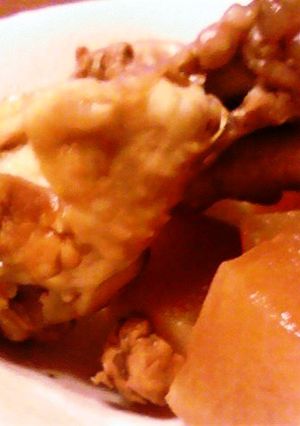 圧力鍋で鳥手羽元と大根のさっぱり煮-レシピのメイン写真