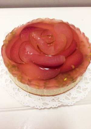 りんごの花*レアチーズケーキ-レシピのメイン写真