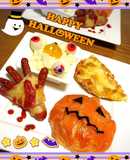 ハロウィンプレート…①サーモンパンプキン