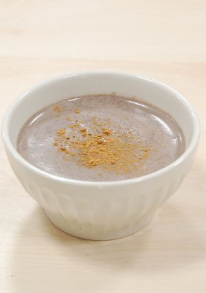 HOTアサイーほうじ茶ラテ-レシピのメイン写真