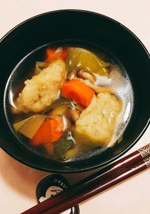 簡単★絶品★モッチモチ鶏ゴボウのすり身汁-レシピのメイン写真