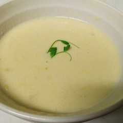 A picture of ホールコーン缶でクリームスープ.