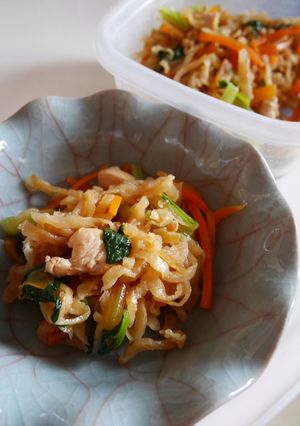あごだしつゆで、切干し大根とささみの煮物-レシピのメイン写真