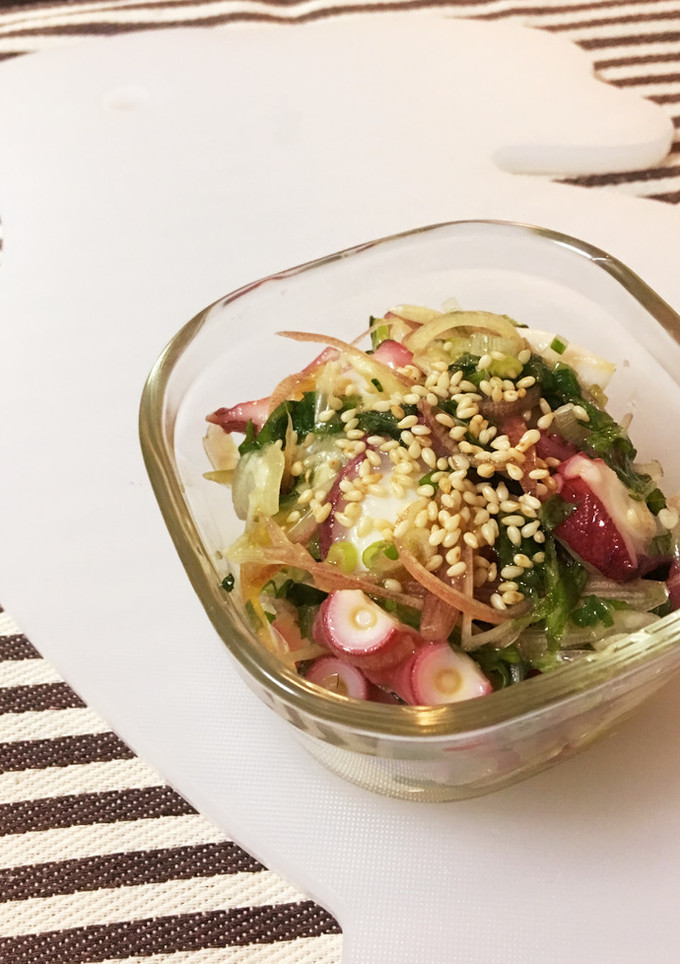 たことみょうがの和え物 〜亜麻仁油で〜-レシピのメイン写真