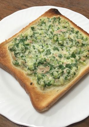 ツナセロリトースト-レシピのメイン写真