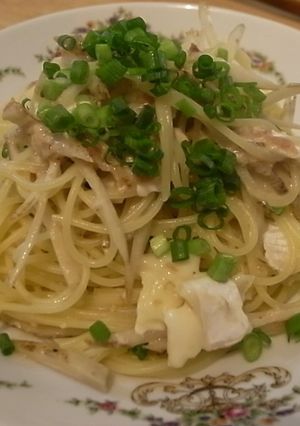 梅干しごぼうカマンベールパスタ-レシピのメイン写真
