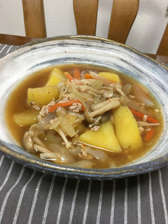 簡単あごだしつゆで薩摩芋の煮物-レシピのメイン写真