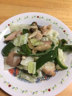 鶏肉とキャベツの塩炒め-レシピのメイン写真