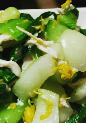 ●鶏ささみとチンゲン菜の塩麹和え●-レシピのメイン写真