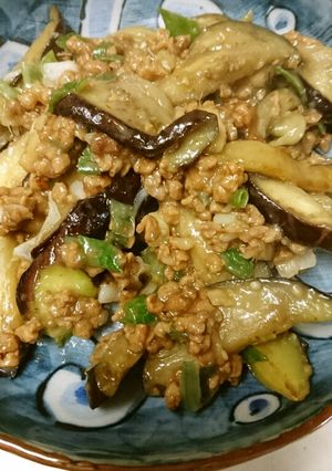 大豆のお肉でヘルシーマーボー茄子-レシピのメイン写真