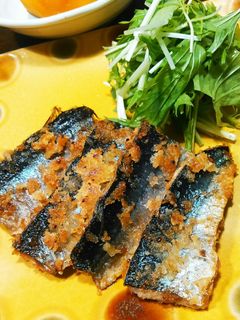 秋刀魚のマスタード焼き-レシピのメイン写真