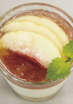 フレッシュピーチのレアチーズケーキ-レシピのメイン写真