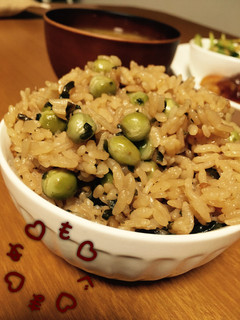 市販の塩豆で♡お手軽まめご飯-レシピのメイン写真