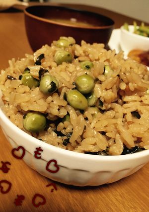 市販の塩豆で♡お手軽まめご飯-レシピのメイン写真