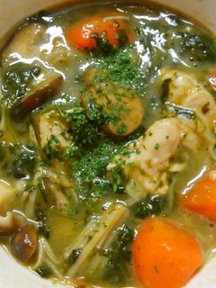 きのことほうれん草と鶏むね肉クリーム煮♡-レシピのメイン写真