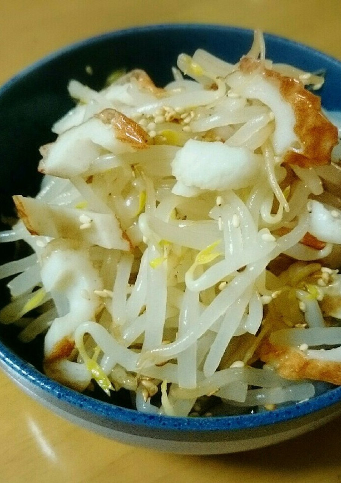 3分で完成！モヤシと竹輪の簡単酢の物-レシピのメイン写真