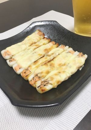 ビールに合う！ちくわの明太マヨチーズ焼き-レシピのメイン写真
