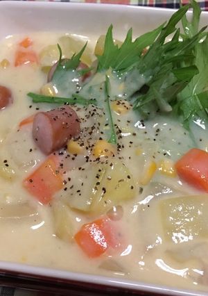 ゴロゴロ野菜de温野菜サラダスープ♡-レシピのメイン写真