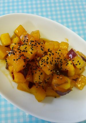 フライパンひとつde蜜がとろ～り大学芋♪-レシピのメイン写真
