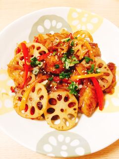 鶏肉と彩り野菜の甘酢あんかけ-レシピのメイン写真