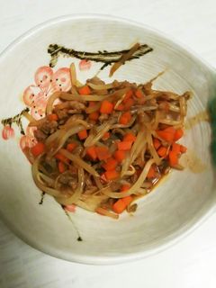 ひき肉ともやしの味噌炒め-レシピのメイン写真