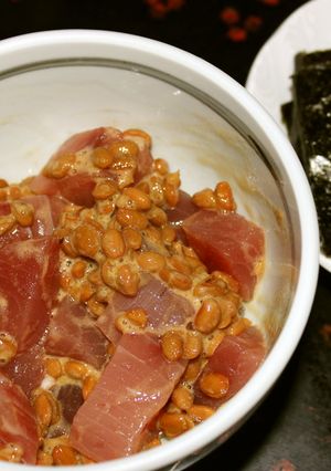 お酒の肴に✩マグロ納豆-レシピのメイン写真