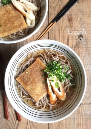 簡単！じゅわぁ〜っと！きつねそば-レシピのメイン写真