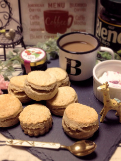 ブレンデでカフェオレ♡スコーン♪-レシピのメイン写真