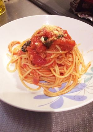 トマトとバジルのモッツァレラパスタ-レシピのメイン写真