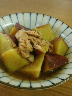 簡単惣菜・さつまいもとツナ缶煮-レシピのメイン写真
