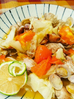 トマあさりゆず蒸し-レシピのメイン写真