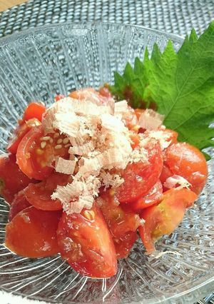 トマトの梅おかか和え-レシピのメイン写真