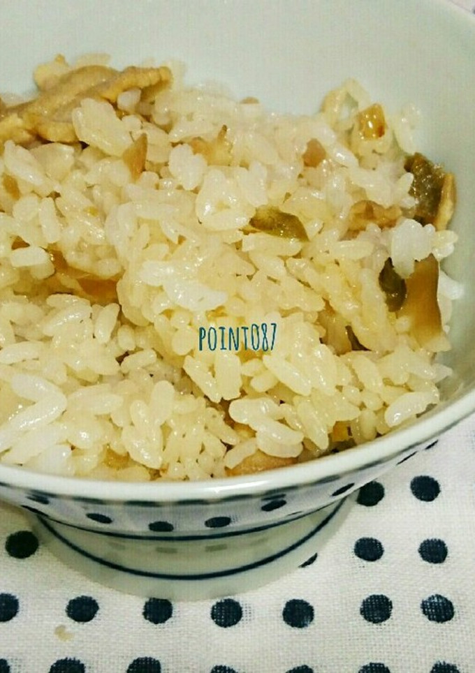 豚肉と搾菜の炊き込みご飯-レシピのメイン写真