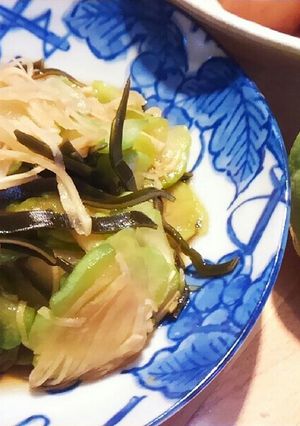 隼人瓜と昆布の浅漬-レシピのメイン写真