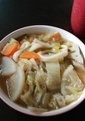 子供も大好き野菜煮込みうどん♪-レシピのメイン写真