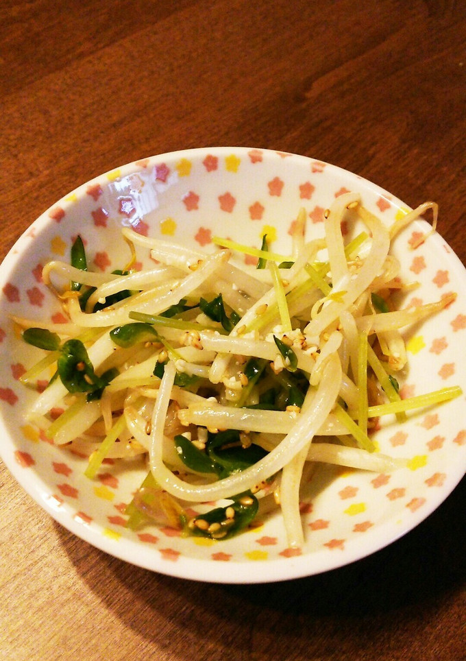 モヤシと豆苗のナムル風和え物-レシピのメイン写真