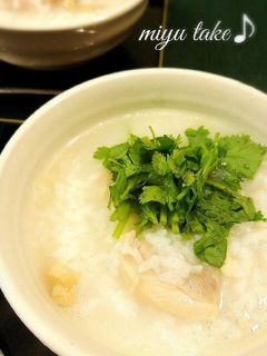 パクチー粥♪と中華粥♪⸜(●˙꒳˙●)⸝-レシピのメイン写真