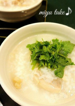 パクチー粥♪と中華粥♪⸜(●˙꒳˙●)⸝-レシピのメイン写真
