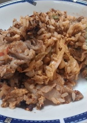 納豆キムチ炒飯-レシピのメイン写真