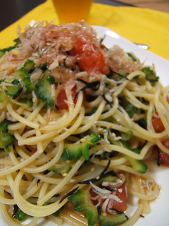 ゴーヤとしらすの冷たいパスタ-レシピのメイン写真