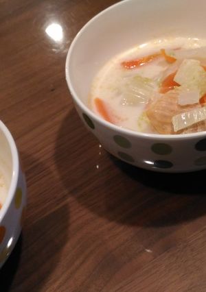 わける派☆鮭の豆乳クリームシチュー-レシピのメイン写真