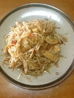 油揚げともやしの、ピリ辛醤油炒め-レシピのメイン写真