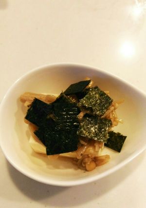 えのきとのりの冷や奴-レシピのメイン写真