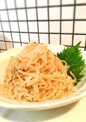 ポイント付 簡単 しらたき たらこ 炒め-レシピのメイン写真