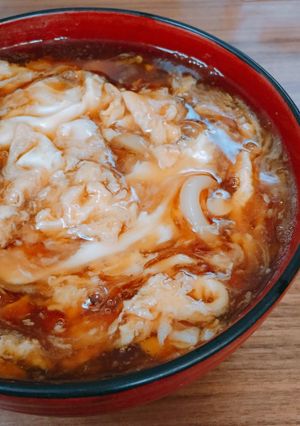 クセになる☆かきタマうどん-レシピのメイン写真