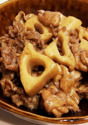 豚肉とれんこんの炒め煮-レシピのメイン写真