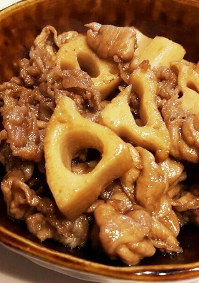 豚肉とれんこんの炒め煮-レシピのメイン写真