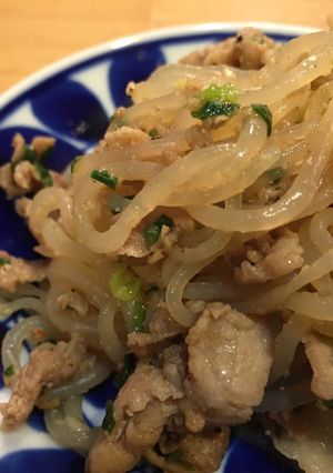 糸コンと豚肉の中華炒め-レシピのメイン写真