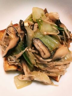 簡単☆厚揚げの白菜ときのこのあんかけ-レシピのメイン写真