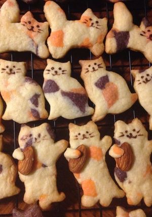 三色がキュートなミケ猫クッキー-レシピのメイン写真
